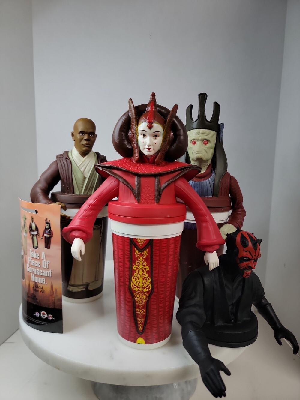 Star Wars Episode 1 Pizza Hut KFC Mace Windu Nute Gunray Darth Maul Toppers 1999